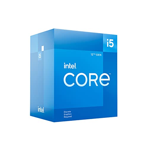 Intel Core I5 12400F, processore desktop di 12 Gradi Generazione, 2.5 Ghz, 6 Core, Lga1700, Ram Ddr4 E Ddr5, Fino A 128 Gb