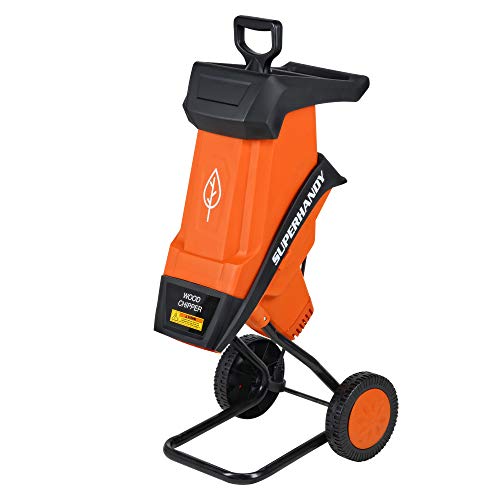 SuperHandy Biotrituratore Elettrico Portatile Polipropilene Corpo PRO 17: 1 Riduzione 2400W 230 V ca 1.5" (39 mm) Portata Max w / (2) Doppio Bordo Blades