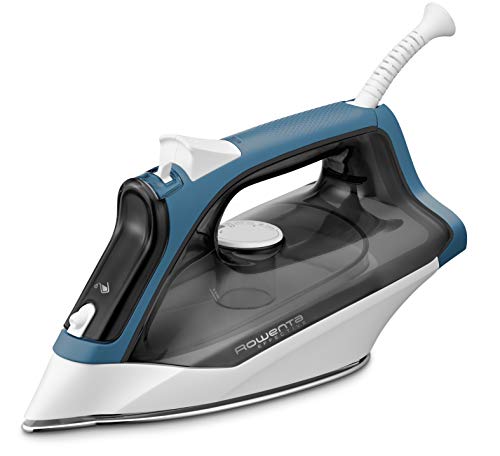 Rowenta DX1550 Effective 2, Ferro da Stiro a Vapore, con Anticalcare Integrato, con Funzionalità di Spegnimento Automatico, Colpo Vapore 110 g, Potenza 2200 W, Grigio/Blu