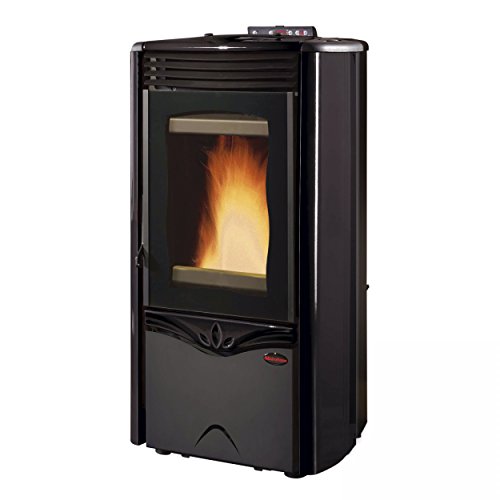 EXTRAFLAME TERMOSTUFA DUCHESSA IDRO STEEL NERA 13kW