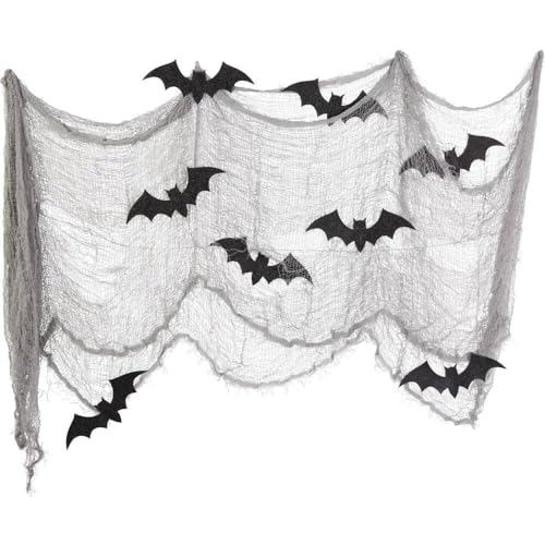 Decorazione Di Halloween: Lenzuolo Con Pipistrelli