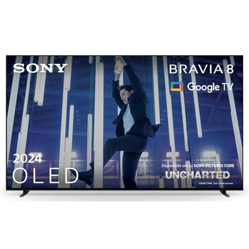 Sony BRAVIA 8 OLED 65 Pollici 4K HDR Google Smart TV (2024) | Gaming Menu per PlayStation 5, IMAX Enhanced, Dolby Vision Atmos, Chromecast, AirPlay, 120Hz 65XR80