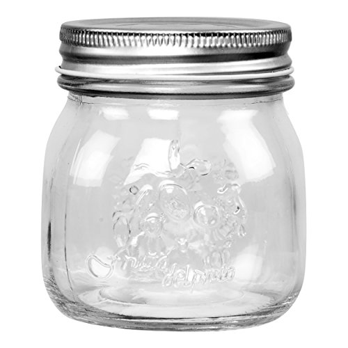 Saveur et Degustation ks9206 - Barattolo marmellata in vetro trasparente, 250 ml, 6 pezzi