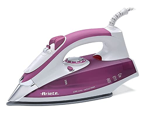 Ariete 6215 Steam Iron 2200W - piastra in acciaio inox - Serbatoio 280 ml - Rosa