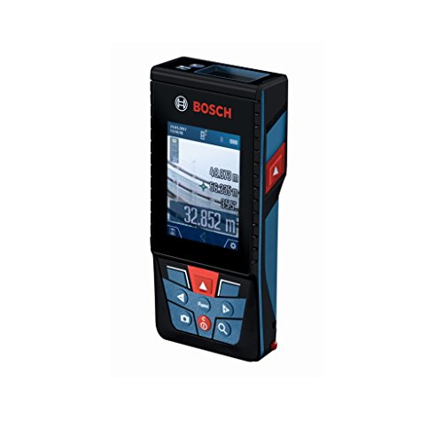 Bosch Professional GLM 120 C Distanziometro Laser, Fotocamera, Trasferimento dati Bluetooth, Misurazione 0.08-120 m, Cinturino di Trasporto, Cavo Micro-USB, Caricabatteria, Custodia Protettiva