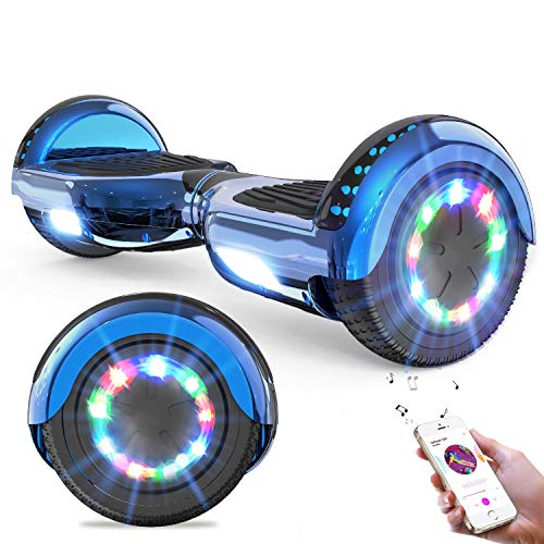 GeekMe Hoverboards Auto bilanciamento Scooter 6.5 '' Regalo per Bambini e Adulti - Bluetooth Altoparlanti LED luci