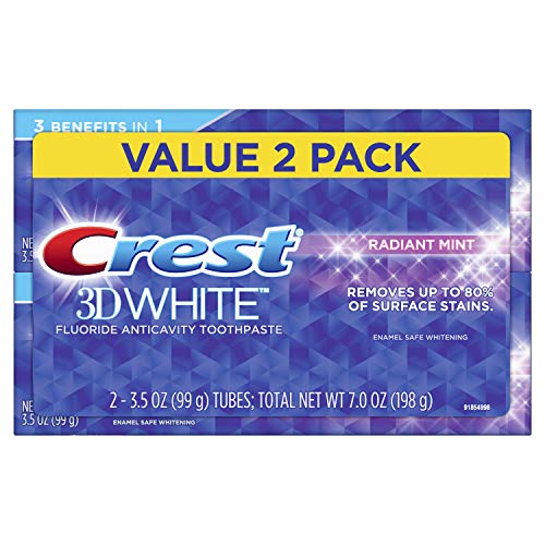 Crest Dentifricio sbiancante alla menta radiante 3D, 30 once