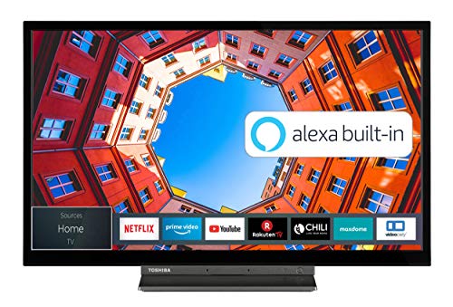 Toshiba Smart TV 32" Full HD 32LK3C63DA, TV 32 Pollici con Alexa Integrata, Compatibile con Alexa e Google Assistant, Digitale DVB-T2, DLED, HDR10, Dolby Audio