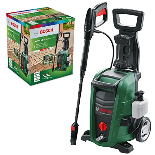 Bosch Idropulitrice UniversalAquatak 135 (1900 Watt, pressione: 135 bar, portata max.: 410 l/h, 2 ugelli, tubo flessibile da 7 m, cavo da 5 m)