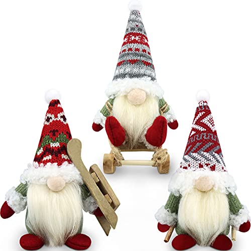 Gehydy Gnomi Natalizi Set di 3 Decorazioni Natalizie Gnomi Natale Gnomo Natalizio Elfi Christmas Decorations Home Decor per Casa Cucine