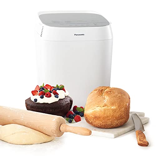 Panasonic SD-ZP2000WXE Macchina per il Pane Artigianale a Pagnotta Croccante, Cottura Senza Glutine, Doppio Sensore di Temperatura, 18 Programmi Automatici, Bianco