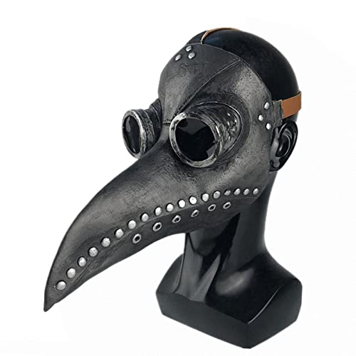 FUXHBFB Maschera Becco for Halloween,Maschera del Medico della Peste Steampunk Maschera Naso Lungo Becco di Uccello,Nose Carnevale Cosplay Natale Festa