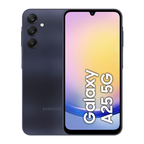 Samsung Galaxy A25 5G, Smartphone Android 14, Display Super AMOLED 6.5" FHD+, 8GB RAM, 256GB, memoria interna espandibile fino a 1TB, Batteria 5.000 mAh, Blue Black [Versione Italiana]