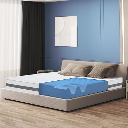Materasso Una Piazza e Mezza Ortopedico in Memory Antibatterico | Rivestimento 3D Air in Fibra Ipoallergenica ed Antiacaro | 7 Zone Differenziate Termosensibili | Altezza 20 cm Reali | 120 x 190