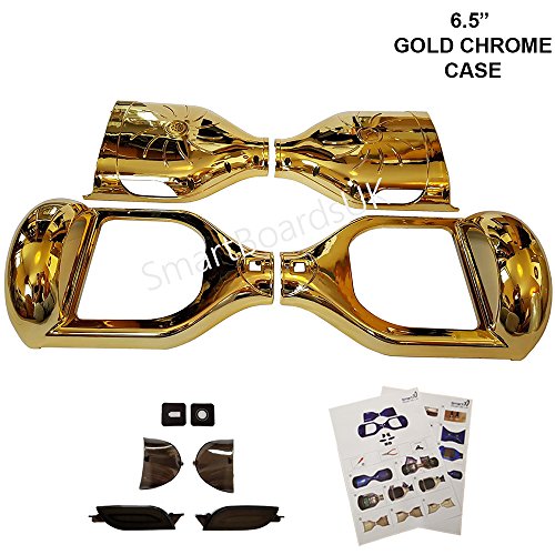 6.5 "Hoverboard Plastic Chrome e Design Shell's - Swegway Shell 6.5 pollici Frame 2 Wheel Smart Balance Scooter in plastica (ORO CROMO)