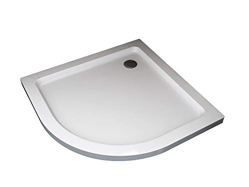 Piatto Doccia in Abs Acrilico Rinforzato Con Fibre Di Vetro e Resina Poliestere (80x80 curvo semicircolare)