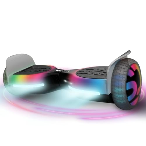 LEXGO HOVERBOARD PHANTOM - Overboard Elettrico con Telaio in Acciaio, Ruote da 6,5'' e 2 motori Brushless da 250W - Hoverboard Adulti con velocità fino a 12km/h e Autonomia di 10km