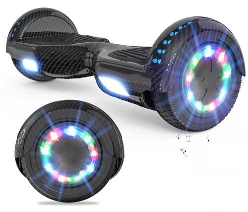 VOUUK Hoverboard, Hoverboard a Due Ruote Da 6,5 pollici Con Altoparlante Bluetooth e luce LED Per Bambini e Adulti…