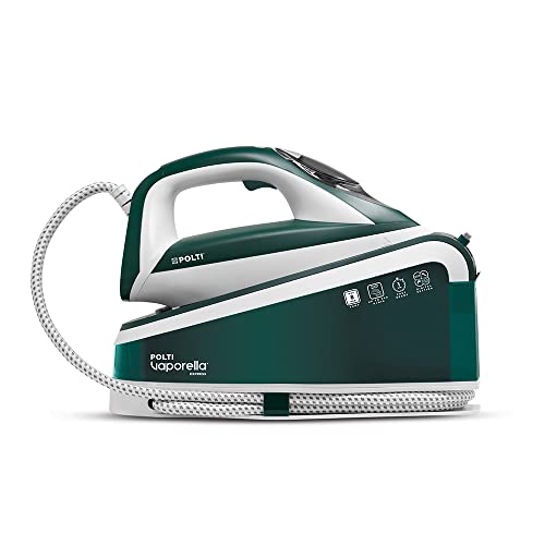 Polti Vaporella Express VE30.20, Ferro da Stiro Generatore di Vapore con Funzione Eco, Pressione Pompa 8 Bar Max, Serbatoio XL 1,6 L, Tecnologia One Temperature e Digital Setting, Verde e Bianco