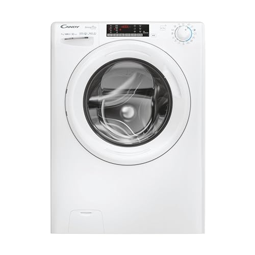Candy Smart Pro Inverter CO4474TWM6/1-S Lavatrice a carica frontale, 7KG, Classe A-10%, 1400 giri, Quick & Clean, App hOn, Motore Speed Dive Inverter, 16 programmi, AxLxP 85x60x45,4 cm, Bianco