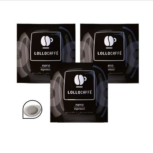 300 CIALDE FILTRO CARTA 44MM LOLLO CAFFE' NERO ESPRESSO ORIGINALI