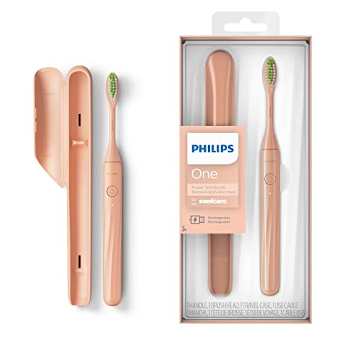 Spazzolino ricaricabile Philips One - Spazzolino elettrico glitterato (modello HY1200/25)