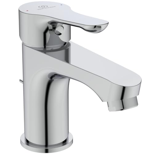 Ideal Standard BC647AA Alpha Rubinetto per lavabo, con scarico in metallo, cromato