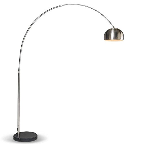 Qazqa Booglamp XXL - Lampada da terra arco Moderno - 1 luce - L 1700 mm - Acciaio - Moderno - Soggiorno