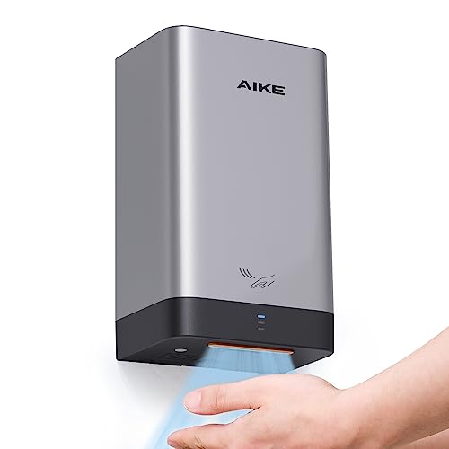 AIKE AK2822 Asciugamani Elettrico Automatico ad Alta velocità per Bagno, Cucina e Servizi Igienici - ABS Risparmio Energetico, 2 Ans de garantie