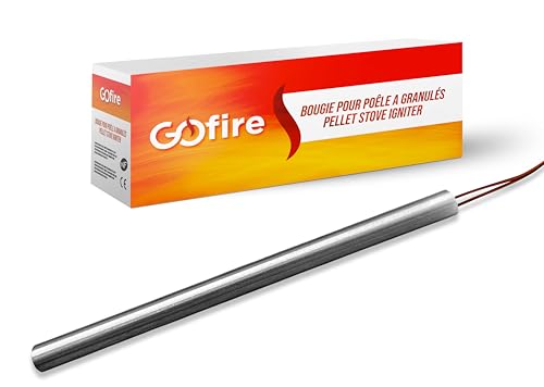 Candela di accensione per stufa a pellet compatibile/adattabile BESTOVE/EDILKAMIN/LA NORDICA EXTRAFLAME (155 mm - Ø9,9 mm - 300 W - liscia)