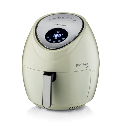 Ariete 4618 Airy Fryer XXL - Friggitrice ad Aria - Frigge 2,5 kg di Patatine Fritte - 7 Litri - Cottura Senza Olio e Grassi - 1800 Watt - Beige