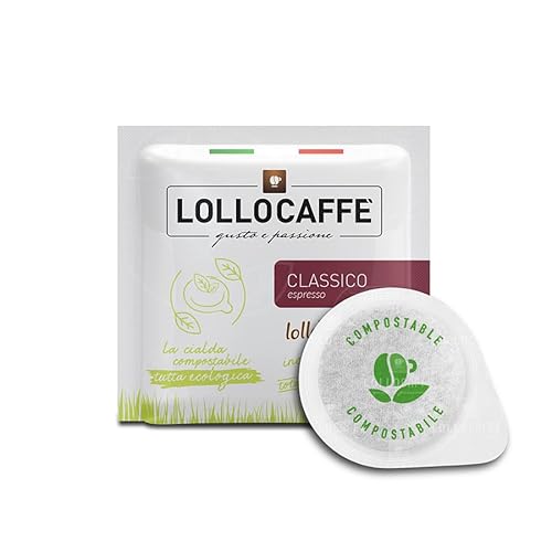 Lollo Caffè Cialda Compostabile, Miscela Classico, 300 Cialde, Sistema ESE