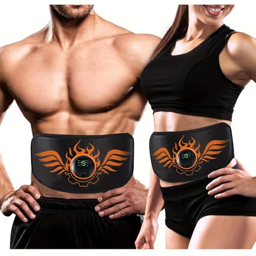 Elettrostimolatore Muscolare, Elettrostimolatore per Addominali,8 modalità e 19 intensità,USB Ricaricabile,Elettrostimolatore Glutei/Addome/Braccia/Gambe