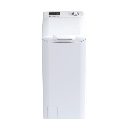 Hoover, H-WASH 300 Lite, H3T 272D3/1-11, Lavatrice a carica dall'alto, 7 KG, Classe C, 1200 giri, 79dB, Cicli Care, 16 programmi, Partenza ritardata, Bianco, AxLxP 86x60x41 cm