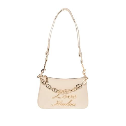Love Moschino, BORSA A SPALLA Donna, Avorio, Taglia unica
