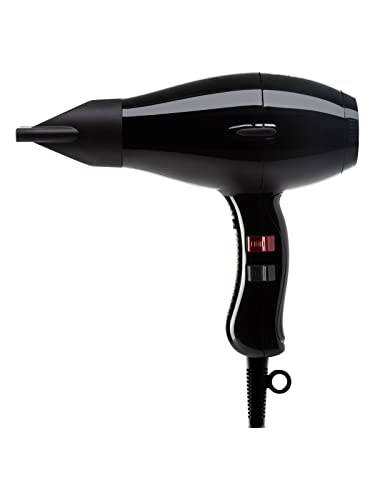 Phon per Capelli Elchim 3900 Light Ionic Nero - Asciugacapelli Professionale Made in Italy - Potente, Silenzioso, Basso Consumo, Sistema Ionic Ceramic, Asciugatura Rapida, 2200W