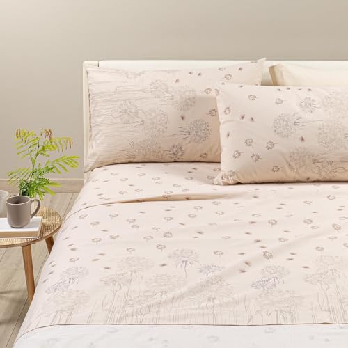 Caleffi - Completo Letto Matrimoniale con Lenzuola Matrimoniali Cotone 100% 240x280, Lenzuolo con Angoli Matrimoniale Coprimaterasso Sotto 180x200 per Materasso Alto 25cm, 2 Federe Cuscino Letto 50x80