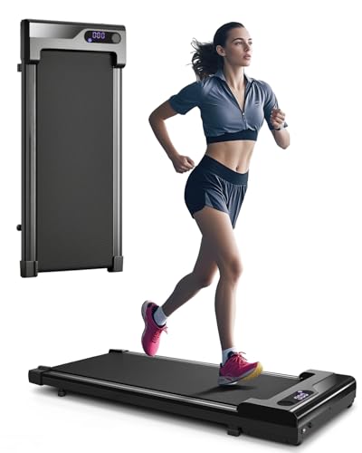 Zeporix Tapis Roulant Elettrico - Tapis Roulant salvaspazio, Tapirulan da Casa Mini Walking Pad Portatile per Camminata e Corsa con 4 modalità di velocità, Telecomando e Display LED, Capacità 120 kg