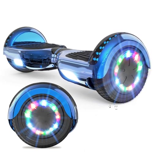 GeekMe Hoverboards Auto bilanciamento Scooter 6.5 '' Regalo per Bambini e Adulti - Bluetooth Altoparlanti LED luci