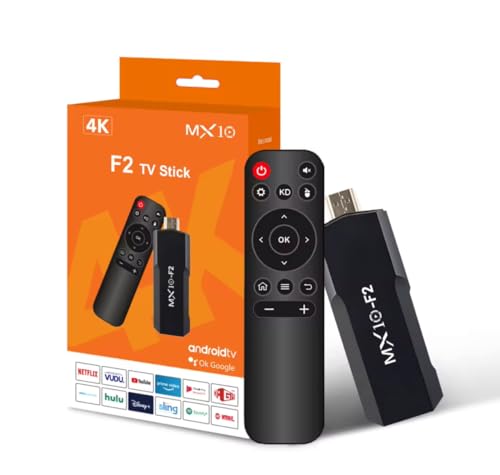 MX10 F3 TV Stick - Android TV 4K con telecomando Bluetooth