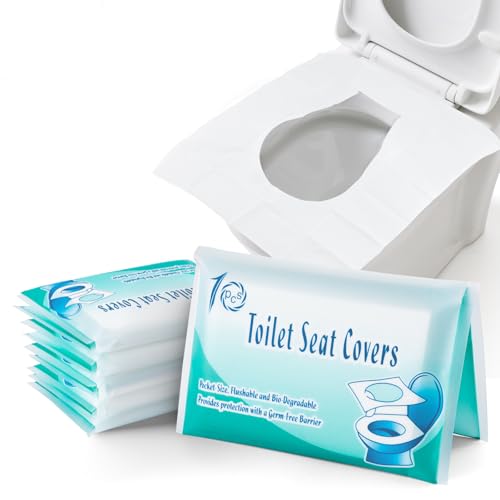Ruitena 60 Copriwater Usa e Getta Igienici Monouso per Adulti e Bambini - Biodegradabili, Portatili, 42x35cm