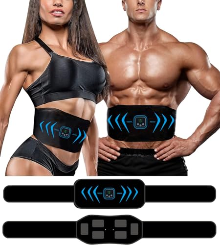 WARDBES Elettrostimolatore Muscolare,EMS Stimolatore Muscolare, ABS Trainer/Braccio/Gambe/Waist/Glutei Home Gym-Uomo/Donna, Elettrostimolatore per Addominali