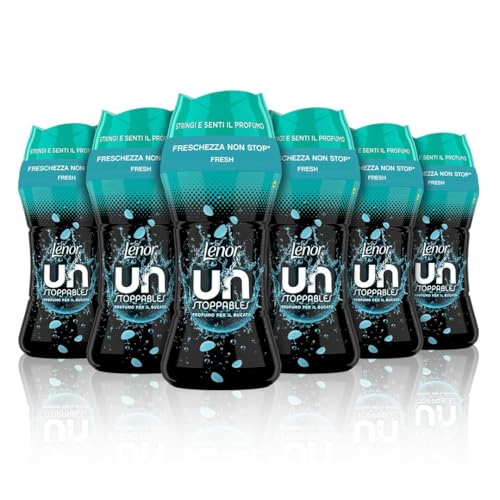 Lenor Profumatore Bucato Lavatrice Unstoppables Fresh, Maxi Formato 6 x 195g