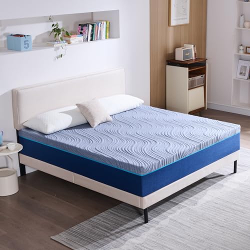 Hiimgo Materasso Matrimoniale 160x190 Memory Foam, Altezza 20 cm, Ortopedico, Medio Rigido, 7 Zone di Comfort, Alleviamento Punti di Pressione Materasso Matrimoniale Ortopedico