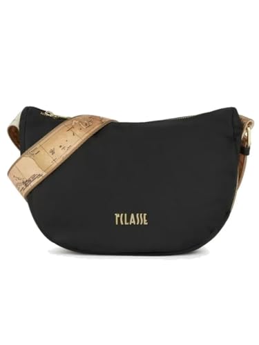 Alviero Martini 1A Classe Borsa tracolla mezzaluna, comoda, pratica, leggera e capiente. Dispone di un ampio scomparto principale chiuso con zip, tasche interne di cui una con chiusura lampo. Present