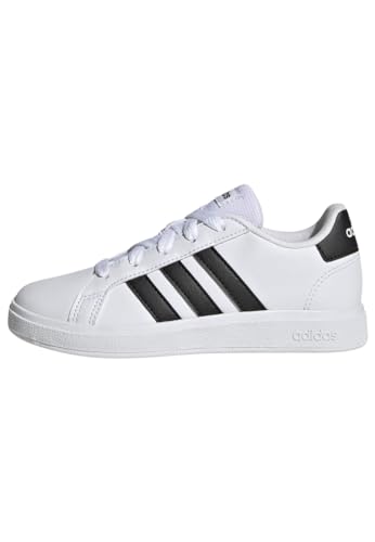 adidas Grand Court Lifestyle Tennis Lace-up Shoes, Scarpe Unisex - Adulto, Cloud White Core Black Core Black, 38 2/3 EU