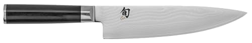 KAI Shun Classic coltello da cucina giapponese 20 cm lunghezza lama - coltello damasco 32 strati nucleo VG MAX - 61 (±1) HRC - manico in legno Pakka - Made in Japan - coltello da cucina