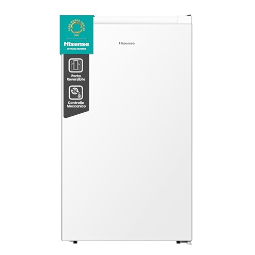 Hisense FV78D4AWE Congelatore monoporta verticale da libera installazione, 3 Cassetti, Classe E, Capacità netta 61 Litri, Bianco