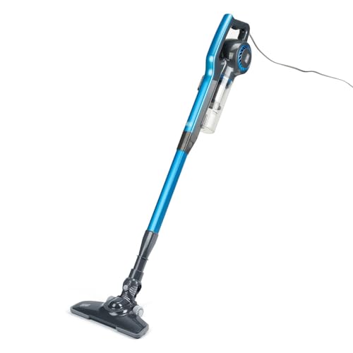 BLACK+DECKER - Scopa elettrica 3 in 1 BXVMS600E, 600W, Aspirapolvere a mano e a lancia, Cavo da 6 metri. Aspirapolvere ciclonico senza sacco, Filtro EPA, Blu