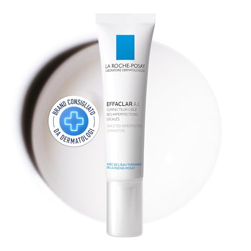 La Roche-Posay, Effaclar, Trattamento correttivo mirato, anti-imperfezioni, arricchito con Niacinamide e LHA, per pelli a tendenza acneica, 15 ml